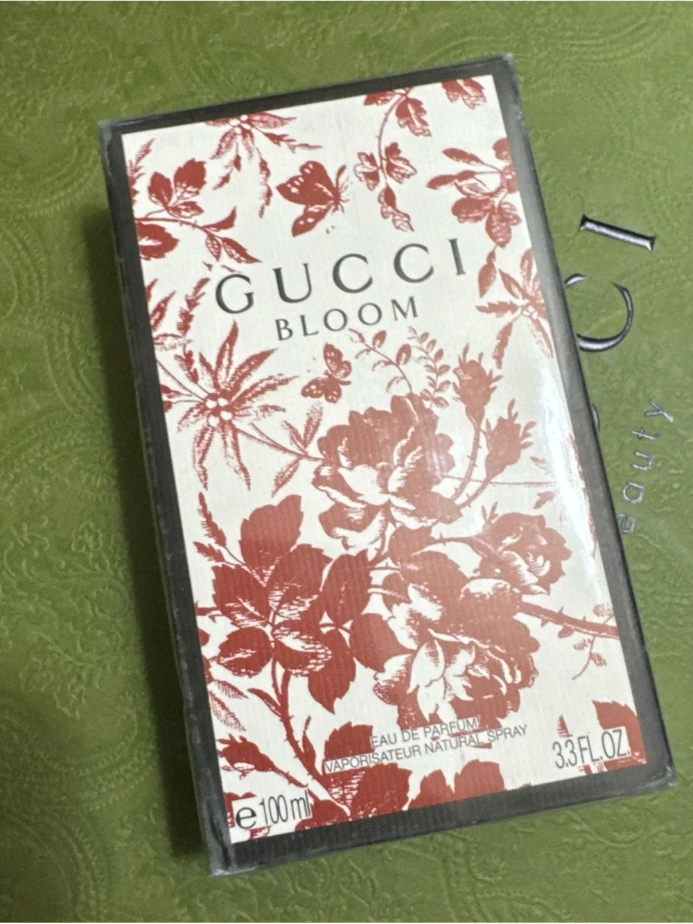 Gucci Bloom Pink Lacquered Bottle with Floral Box